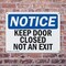 Signmission Keep Door Closed Not An Exit, 10 in W x Rectangle, Plastic OS-2PACK-NS-P-710-L-13796 - alternate 3